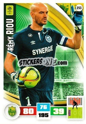 Sticker Rémy Riou - Foot 2016-2017. Adrenalyn Xl n. 253 - Panini