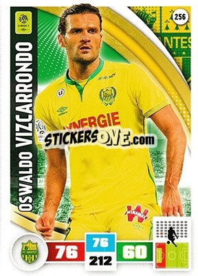 Sticker Oswaldo Vizcarrondo - Foot 2016-2017. Adrenalyn Xl n. 256 - Panini