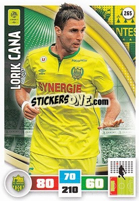 Sticker Lorik Cana - Foot 2016-2017. Adrenalyn Xl n. 265 - Panini