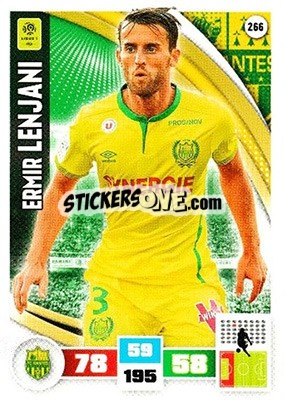 Sticker Ermir Lenjani - Foot 2016-2017. Adrenalyn Xl n. 266 - Panini
