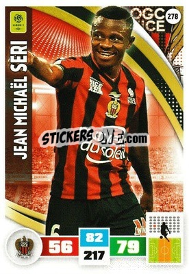 Sticker Jean Michaël Seri - Foot 2016-2017. Adrenalyn Xl - Panini