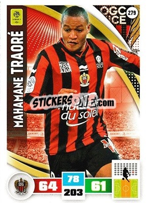 Sticker Mahamane Traoré - Foot 2016-2017. Adrenalyn Xl n. 279 - Panini