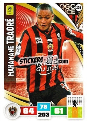 Figurina Mahamane Traoré - Foot 2016-2017. Adrenalyn Xl - Panini