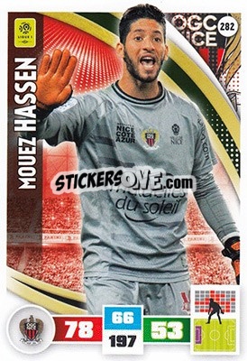 Sticker Mouez Hassen - Foot 2016-2017. Adrenalyn Xl n. 282 - Panini