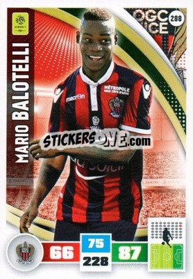 Sticker Mario Balotelli - Foot 2016-2017. Adrenalyn Xl n. 288 - Panini