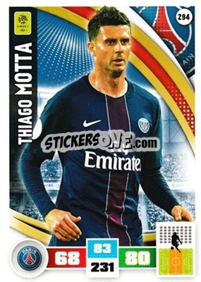 Figurina Thiago Motta - Foot 2016-2017. Adrenalyn Xl - Panini