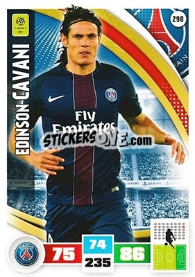 Sticker Edinson Cavani - Foot 2016-2017. Adrenalyn Xl n. 298 - Panini