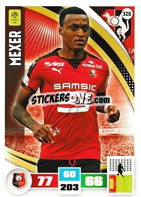 Figurina Mexer - Foot 2016-2017. Adrenalyn Xl n. 320 - Panini