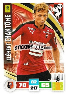Cromo Clément Chantôme - Foot 2016-2017. Adrenalyn Xl n. 323 - Panini