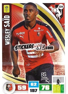 Sticker Wesley Saïd - Foot 2016-2017. Adrenalyn Xl n. 324 - Panini