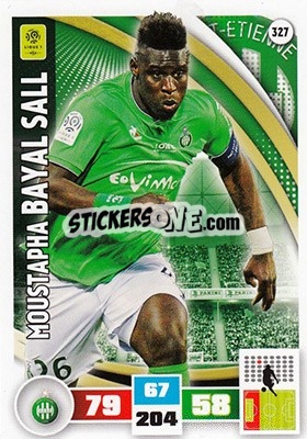 Cromo Moustapha Bayal Sall - Foot 2016-2017. Adrenalyn Xl n. 327 - Panini