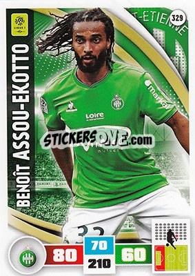 Sticker Benoît Assou-Ekotto - Foot 2016-2017. Adrenalyn Xl n. 329 - Panini
