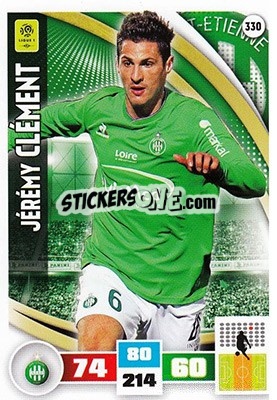 Sticker Jérémy Clément - Foot 2016-2017. Adrenalyn Xl n. 330 - Panini