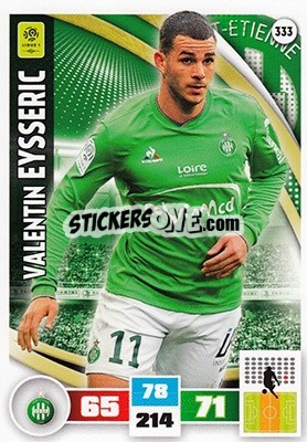 Cromo Valentin Eysseric - Foot 2016-2017. Adrenalyn Xl n. 333 - Panini