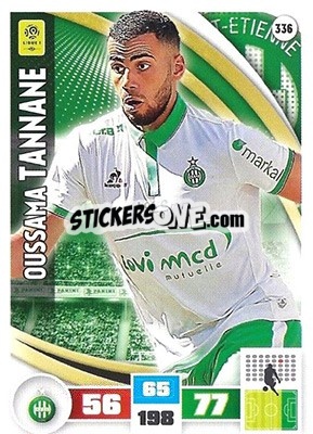 Figurina Oussama Tannane - Foot 2016-2017. Adrenalyn Xl - Panini