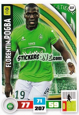 Sticker Florentin Pogba - Foot 2016-2017. Adrenalyn Xl - Panini