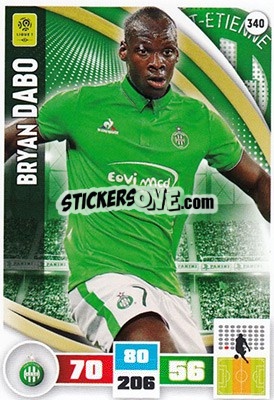 Cromo Bryan Dabo - Foot 2016-2017. Adrenalyn Xl - Panini