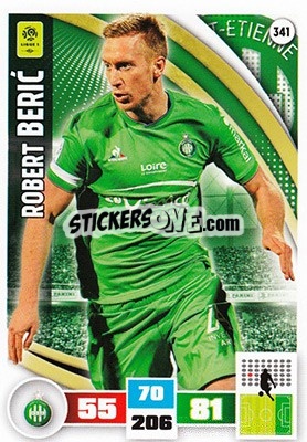Sticker Robert Beric - Foot 2016-2017. Adrenalyn Xl n. 341 - Panini