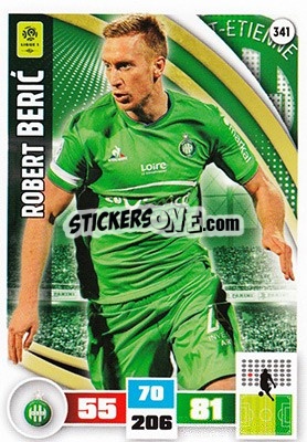 Cromo Robert Beric - Foot 2016-2017. Adrenalyn Xl - Panini