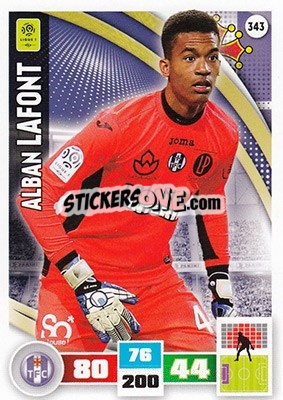 Sticker Alban Lafont - Foot 2016-2017. Adrenalyn Xl n. 343 - Panini
