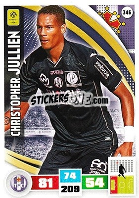 Figurina Christopher Jullien - Foot 2016-2017. Adrenalyn Xl - Panini