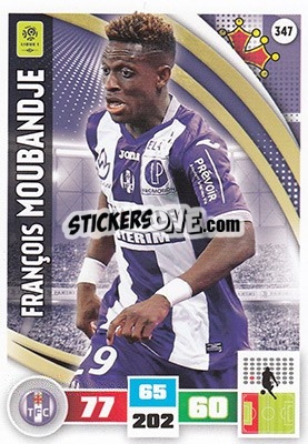 Sticker François Moubandje - Foot 2016-2017. Adrenalyn Xl n. 347 - Panini