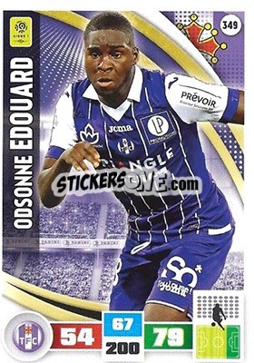 Sticker Odsonne Edouard - Foot 2016-2017. Adrenalyn Xl n. 349 - Panini