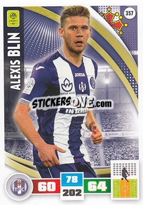 Sticker Alexis Blin - Foot 2016-2017. Adrenalyn Xl n. 357 - Panini