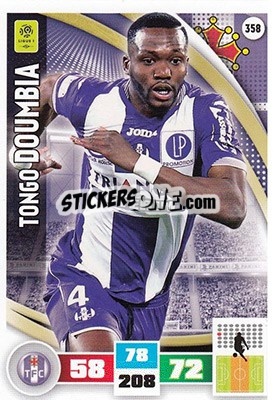 Sticker Tongo Doumbia - Foot 2016-2017. Adrenalyn Xl n. 358 - Panini