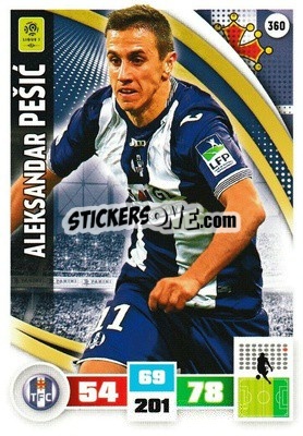 Figurina Aleksandar Pešic - Foot 2016-2017. Adrenalyn Xl - Panini