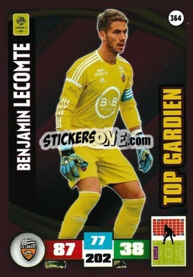 Sticker Benjamin Lecomte - Foot 2016-2017. Adrenalyn Xl n. 364 - Panini