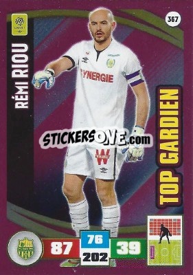 Sticker Rémy Riou - Foot 2016-2017. Adrenalyn Xl - Panini