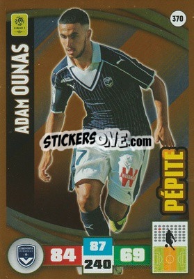 Sticker Adam Ounas - Foot 2016-2017. Adrenalyn Xl n. 370 - Panini