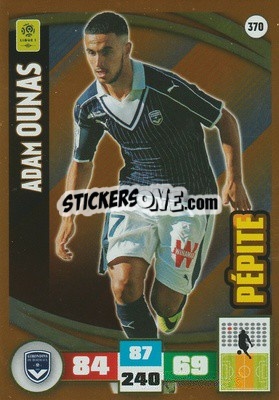 Sticker Adam Ounas - Foot 2016-2017. Adrenalyn Xl - Panini