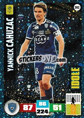 Cromo Yannick Cahuzac - Foot 2016-2017. Adrenalyn Xl n. 382 - Panini