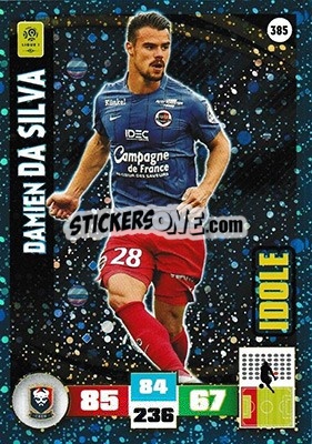 Sticker Damien Da Silva - Foot 2016-2017. Adrenalyn Xl n. 385 - Panini