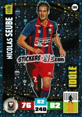 Sticker Nicolas Seube - Foot 2016-2017. Adrenalyn Xl n. 386 - Panini