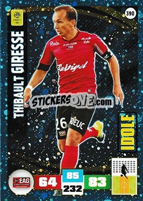 Sticker Thibault Giresse - Foot 2016-2017. Adrenalyn Xl n. 390 - Panini