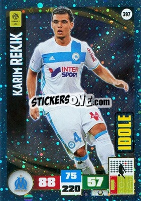 Sticker Karim Rekik - Foot 2016-2017. Adrenalyn Xl - Panini