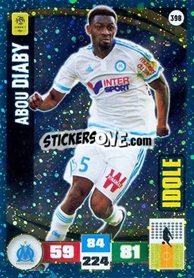 Sticker Abou Diaby - Foot 2016-2017. Adrenalyn Xl n. 398 - Panini