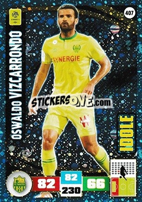 Sticker Oswaldo Vizcarrondo - Foot 2016-2017. Adrenalyn Xl n. 407 - Panini