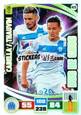 Sticker Rémy Cabella / Florian Thauvin - Foot 2016-2017. Adrenalyn Xl - Panini