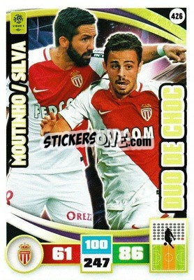 Sticker João Moutinho / Bernardo Silva - Foot 2016-2017. Adrenalyn Xl n. 426 - Panini
