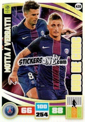 Sticker Thiago Motta / Marco Verratti - Foot 2016-2017. Adrenalyn Xl n. 428 - Panini