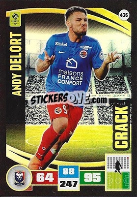 Sticker Andy Delort - Foot 2016-2017. Adrenalyn Xl n. 436 - Panini