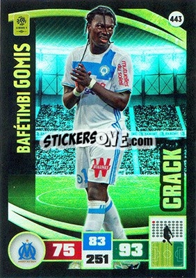 Sticker Bafétimbi Gomis - Foot 2016-2017. Adrenalyn Xl n. 443 - Panini
