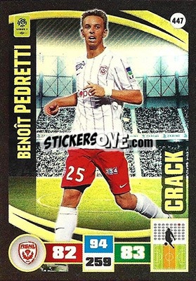 Sticker Benoît Pedretti - Foot 2016-2017. Adrenalyn Xl n. 447 - Panini