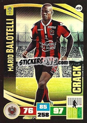 Sticker Mario Balotelli - Foot 2016-2017. Adrenalyn Xl n. 450 - Panini