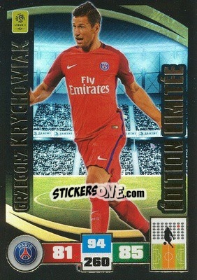 Sticker Grzegorz Krychowiak - Foot 2016-2017. Adrenalyn Xl n. LE-GK - Panini