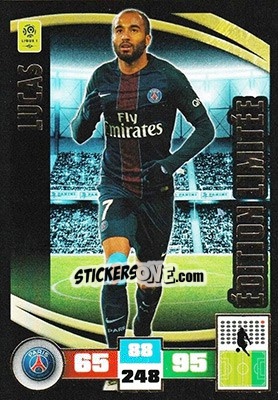 Sticker Lucas Moura - Foot 2016-2017. Adrenalyn Xl - Panini